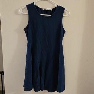 Sleeveless Blue Dress